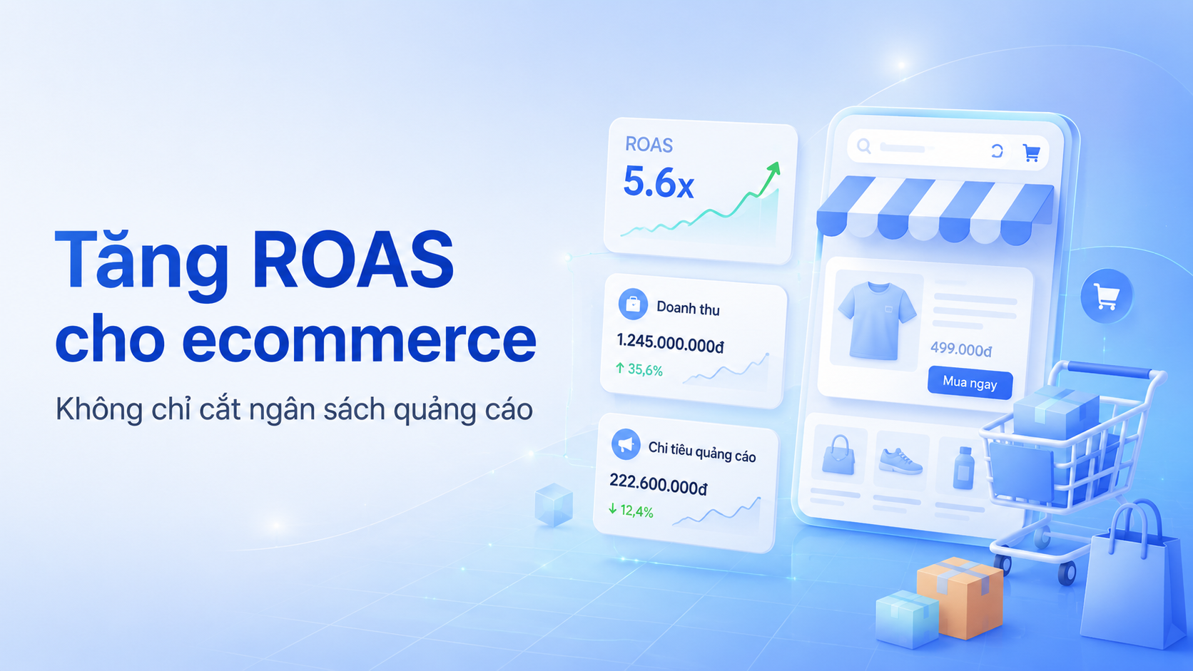 Cách tăng ROAS cho ecommerce mà không chỉ cắt ngân sách quảng cáo