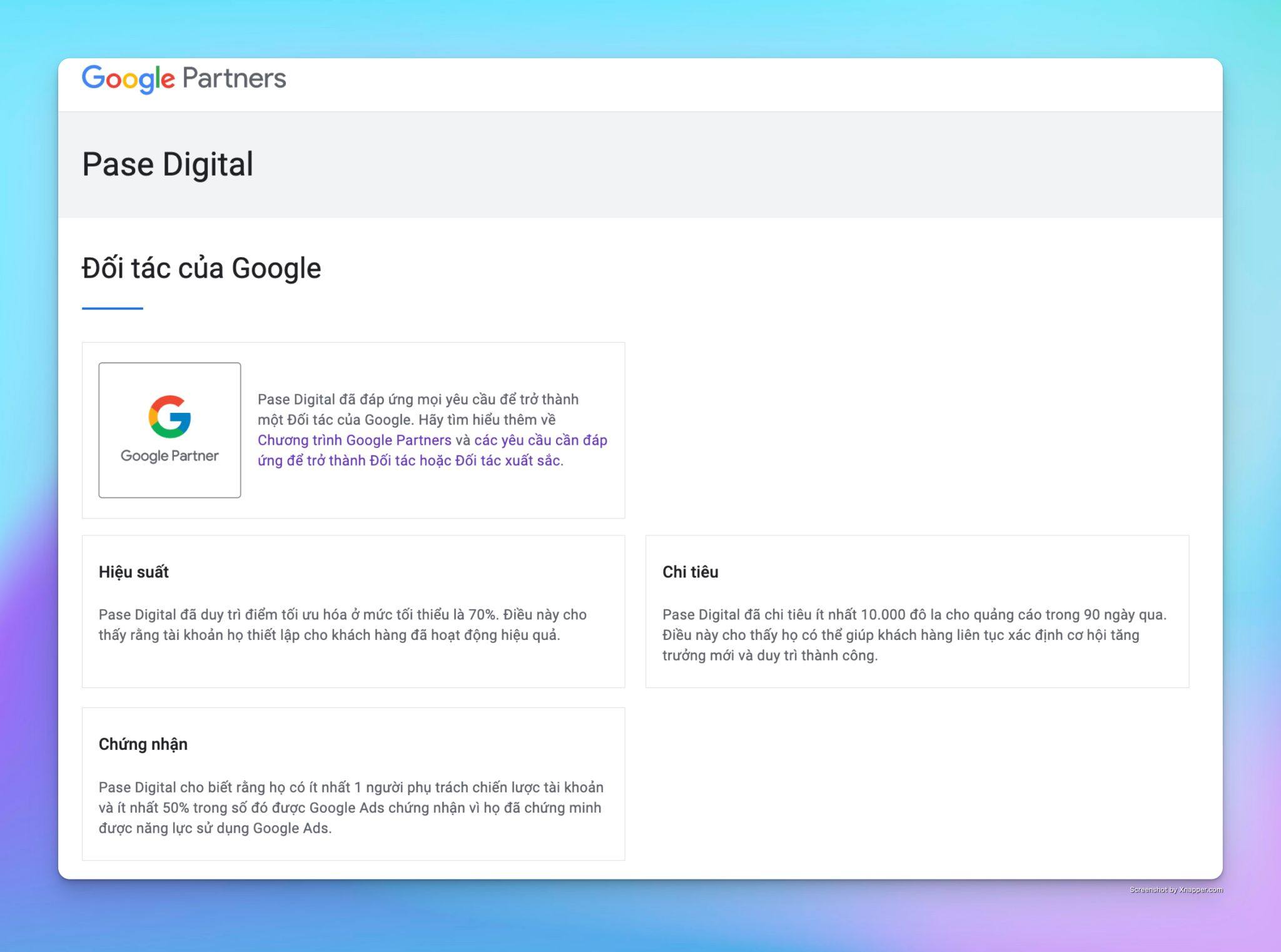 AdPase chính thức trở thành Google Partner